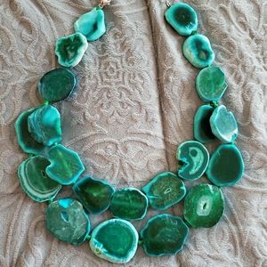 Beatiful stone collar necklace.